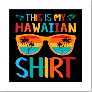 This Is My Hawaiian Tropical Luau Costume Party Hawaii Posters and Art